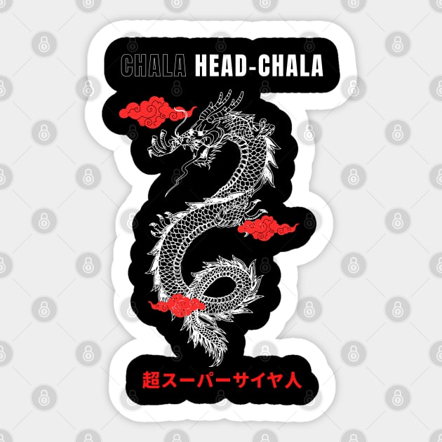 Chala Head-Chala, fan art Dragon Ball Z Sticker by Cery & Joe New Style